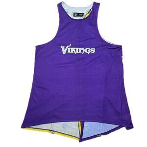 NFL Minnesota Vikings High-Low Tank Top Split Back Size Medium